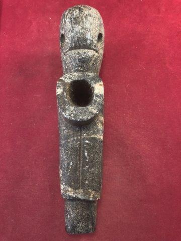 TURTLE EFFIGY STONE PIPE     INDIAN ARTIFACT ARROWHEAD (1 of 4)