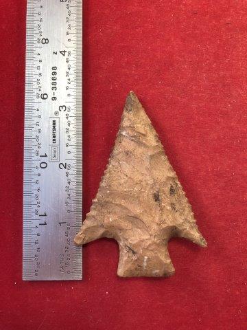 KIRK STEMMED     INDIAN ARTIFACT ARROWHEAD (1 of 3)