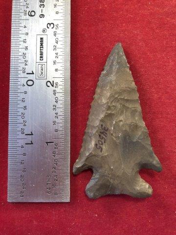 KIRK CORNER NOTCH     INDIAN ARTIFACT ARROWHEAD (1 of 3)