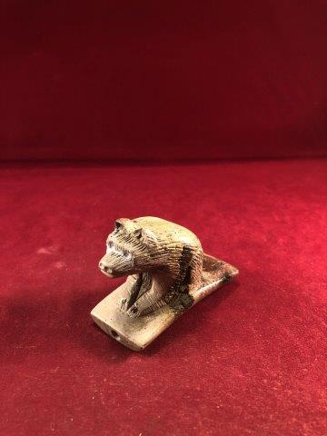 BEAR EFFIGY HOPEWELL PIPE    INDIAN ARTIFACT ARROWHEAD (1 of 3)