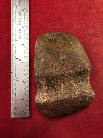 GROOVED AXE INDIAN ARTIFACT ARROWHEAD: THIS BEAUTIFUL NATIVE AMERICAN INDIAN ARTIFACT IS 4 INCHES LONG. IT IS FROM OHIO. IT WILL MAKE A GREAT ADDITION TO YOUR COLLECTION! KEY WORDS: NATIVE AMERICAN INDIAN ARTIFACT ARTIFACTS ARROWHEAD ARROW