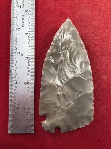 CORNER TANG     INDIAN ARTIFACT ARROWHEAD (1 of 3)
