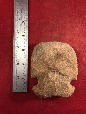 NOTCHED HOE     INDIAN ARTIFACT ARROWHEAD (1 of 3)