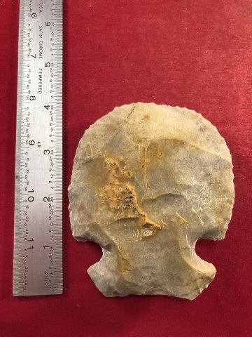 NOTCHED HOE     INDIAN ARTIFACT ARROWHEAD (1 of 3)