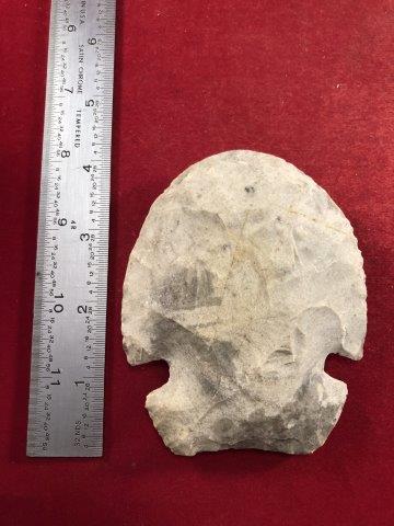 NOTCHED HOE     INDIAN ARTIFACT ARROWHEAD (1 of 3)