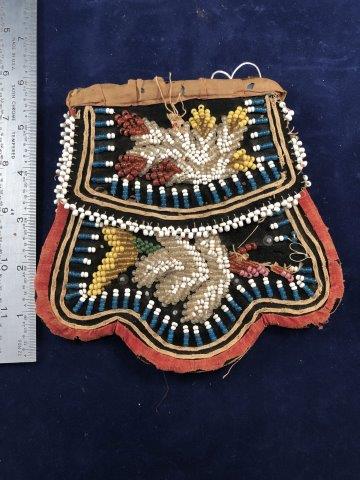 BEADED IROQUOIS     INDIAN ARTIFACT ARROWHEAD (1 of 3)