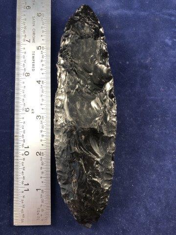 OBSIDIAN BLADE     INDIAN ARTIFACT ARROWHEAD (1 of 3)