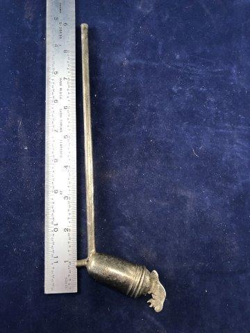 HUDSON BAY SILVER BEAVER PIPE      INDIAN ARTIFACT (1 of 3)