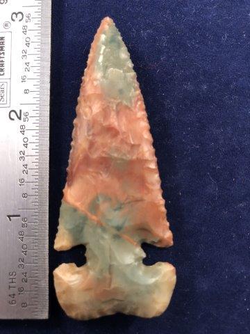 E-NOTCHED THEBES     INDIAN ARTIFACT ARROWHEAD (1 of 3)
