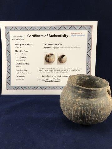 INCISED JAR        WITH COA (1 of 6)