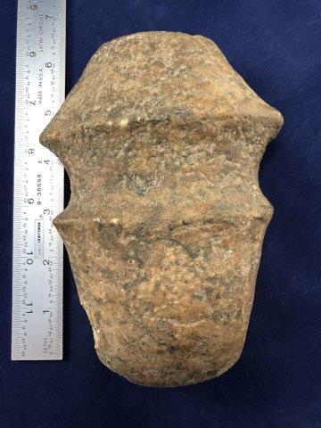 GROOVED AXE     INDIAN ARTIFACT ARROWHEAD (1 of 3)