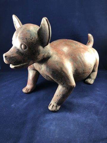 DOG EFFIGY POTTERY     INDIAN ARTIFACT ARROWHEAD (1 of 12)