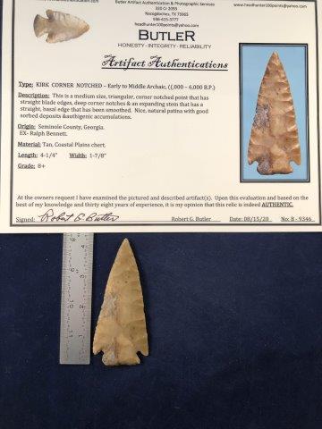 KIRK CORNER NOTCHED      WITH COA (1 of 5)