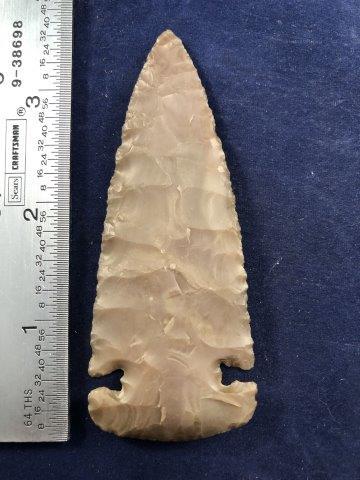 THEBES E-NOTCHED     INDIAN ARTIFACT ARROWHEAD (1 of 3)