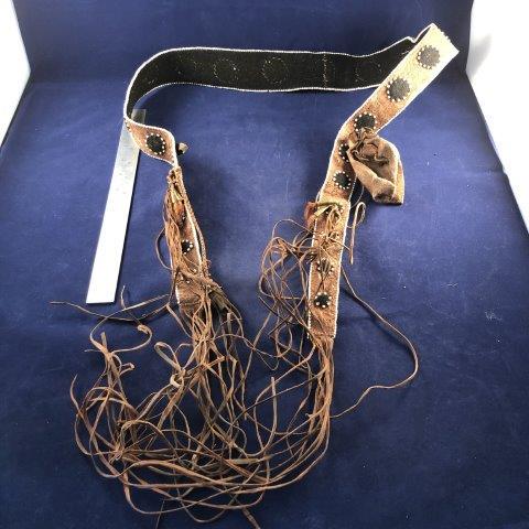 APACHE BEADED BELT     INDIAN ARTIFACT ARROWHEAD (1 of 4)