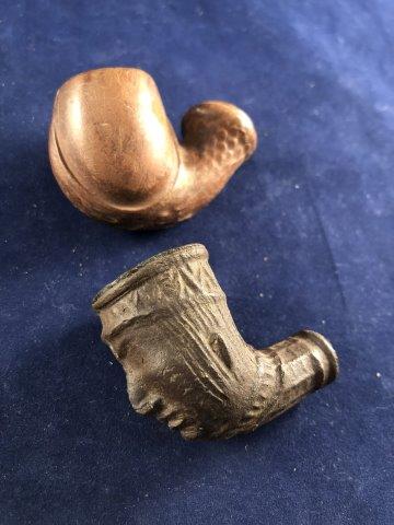 2 TRADE PIPES     INDIAN ARTIFACT ARROWHEAD (1 of 7)