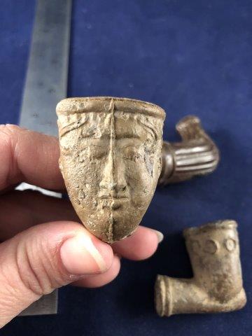 3 TRADE PIPES     INDIAN ARTIFACT ARROWHEAD (1 of 3)