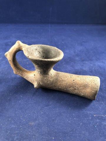 POTTERY PIPE     INDIAN ARTIFACT ARROWHEAD (1 of 5)