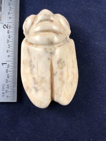 STONE BEETLE EFFIGY BEAD     INDIAN ARTIFACT ARROWHEAD (1 of 5)