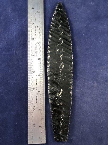 OBSIDIAN BLADE     INDIAN ARTIFACT ARROWHEAD (1 of 2)