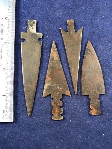 IRON TRADE POINTS     INDIAN ARTIFACT ARROWHEAD (1 of 1)