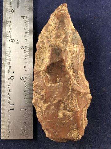 KNIFE INDIAN ARTIFACT ARROWHEAD: THIS BEAUTIFUL NATIVE AMERICAN INDIAN ARTIFACT IS 4&1/4 INCHES LONG. IT IS FROM HOT SPRING COUNTY, ARKANSAS. EX- DOUG NORTIER COLLECTION. IT WILL MAKE A GREAT ADDITION TO YOUR COLLECTION! KEY WORDS: N
