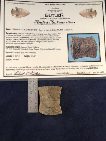 HOUR-GLASS BANNERSTONE     WITH COA (1 of 7)