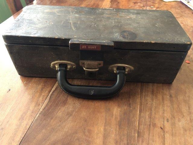 TONY HUNT'S PERSONAL BOX THAT HELD HIS HARMONICAS: IT WILL MAKE A GREAT ADDITION TO YOUR COLLECTION!