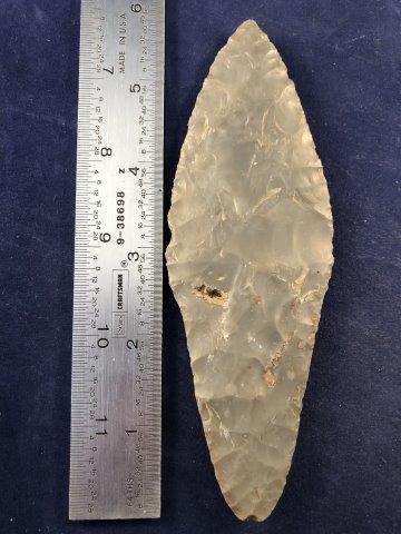 TURKEYTAIL KNIFE   INDIAN ARTIFACT ARROWHEAD (1 of 4)
