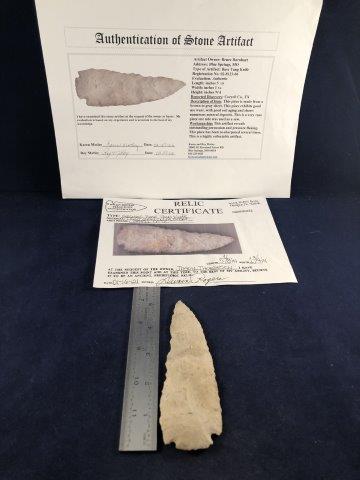 BASE TANG KNIFE     WITH 2 COA (1 of 6)