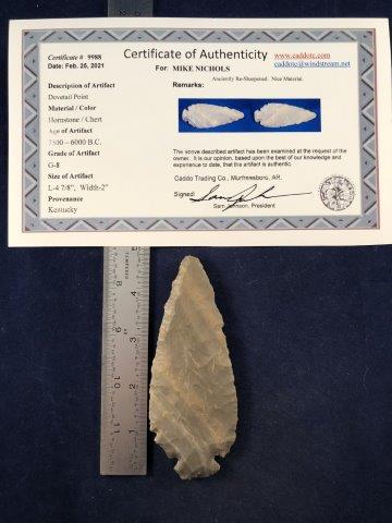DOVETAIL POINT     WITH COA (1 of 5)