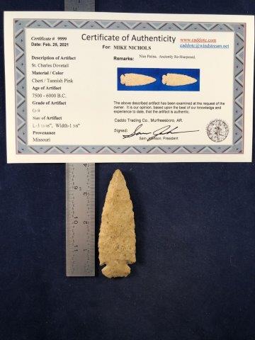 ST. CHARLES DOVETAIL   WITH COA (1 of 5)