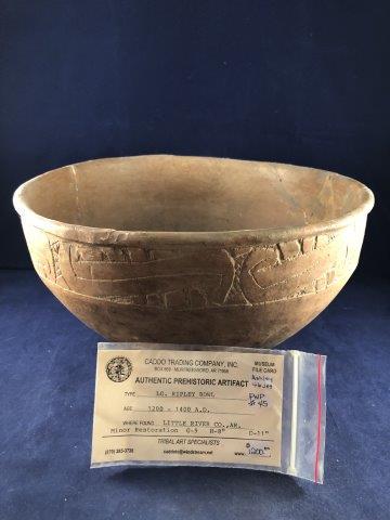 LARGE RIPLEY BOWL WITH SAM JOHNSON MUSEUM CARD (1 of 5)