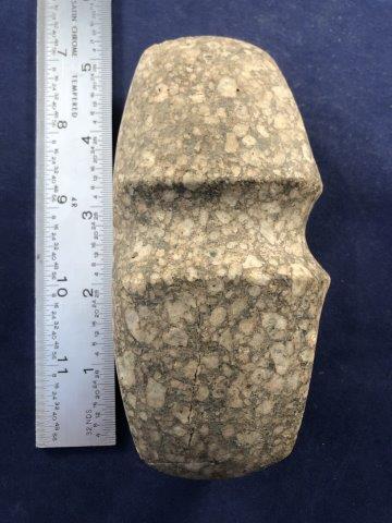 DOUBLE BIT GROOVED AXE    INDIAN ARTIFACT ARROWHEAD (1 of 4)