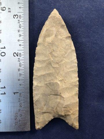 CLOVIS     INDIAN ARTIFACT ARROWHEAD (1 of 3)