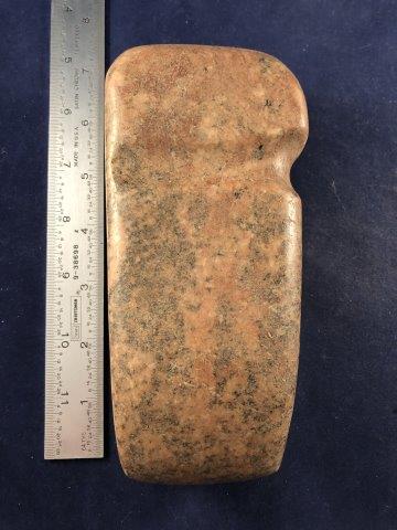 GROOVED AXE INDIAN ARTIFACT ARROWHEAD: THIS BEAUTIFUL NATIVE AMERICAN INDIAN ARTIFACT IS 6&1/2 INCHES LONG. IT IS FROM ILLINOIS. IT WILL MAKE A GREAT ADDITION TO YOUR COLLECTION! KEY WORDS: NATIVE AMERICAN INDIAN ARTIFACT ARTIFACTS ARROWHE