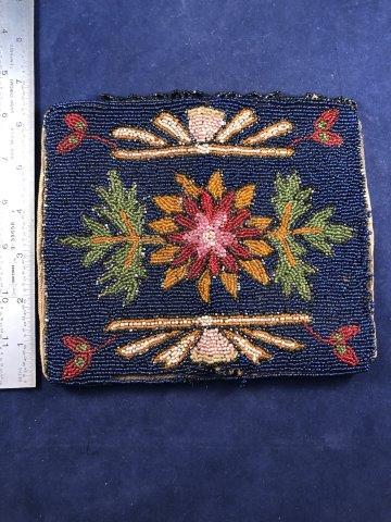 BEADED BAG     INDIAN ARTIFACT ARROWHEAD (1 of 5)