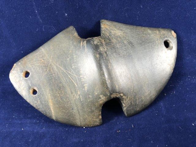 WINGED BANNERSTONE     INDIAN ARTIFACT ARROWHEAD (1 of 3)
