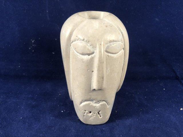 HUMAN EFFIGY PIPE     INDIAN ARTIFACT ARROWHEAD (1 of 4)