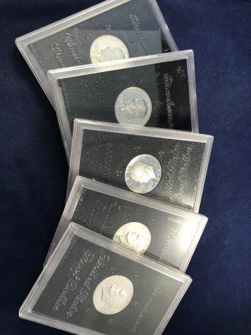 5 IKE SILVER DOLLARS     INDIAN ARTIFACT ARROWHEAD (1 of 1)