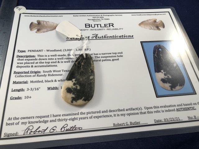 PENDANT       WITH COA     INDIAN ARTIFACT ARROWHEAD (1 of 5)