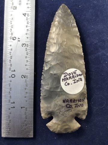 DOVETAIL HORNSTONE        INDIAN ARTIFACT ARROWHEAD (1 of 3)
