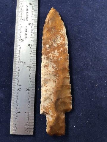 ADENA LONG STEM        INDIAN ARTIFACT ARROWHEAD (1 of 4)