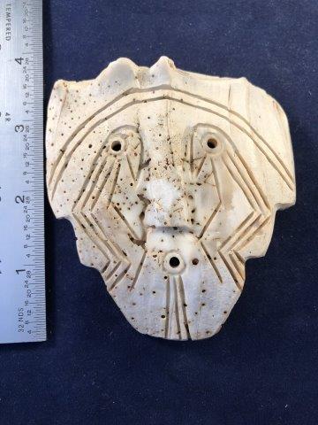 SHELL GORGET     INDIAN ARTIFACT ARROWHEAD (1 of 5)