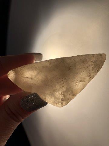 CRYSTAL BOATSTONE     INDIAN ARTIFACT ARROWHEAD (1 of 6)