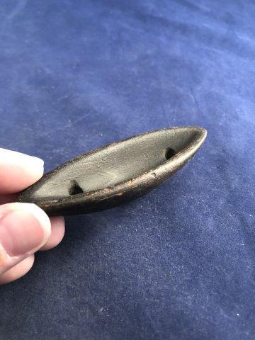 DRILLED BOAT STONE     INDIAN ARTIFACT ARROWHEAD (1 of 4)