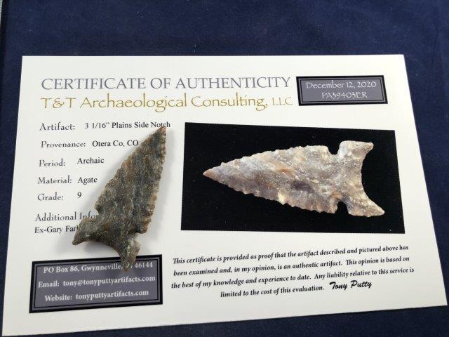 PLAINS SIDE NOTCH        WITH COA (1 of 4)