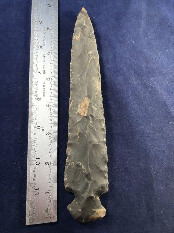 LARGE STEMMED POINT     INDIAN ARTIFACT ARROWHEAD (1 of 3)