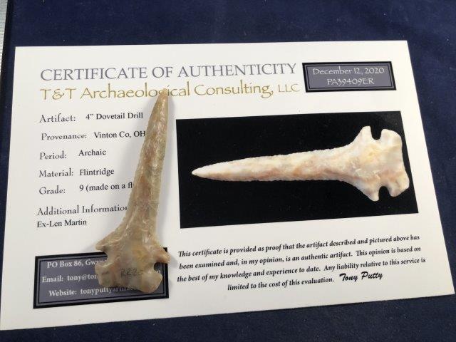 DOVETAIL DRILL          WITH COA (1 of 4)