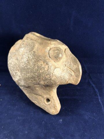 STONE HAWK EFFIGY PIPE     INDIAN ARTIFACT ARROWHEAD (1 of 4)